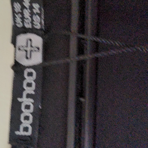 BOOHOO UK 16 long black mesh sleeve dress - Picture 3 of 3